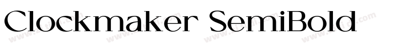 Clockmaker SemiBold字体转换